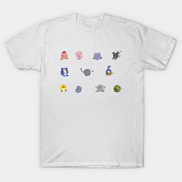 Cute Chubby Animals T-Shirt by DiegoCarvalho